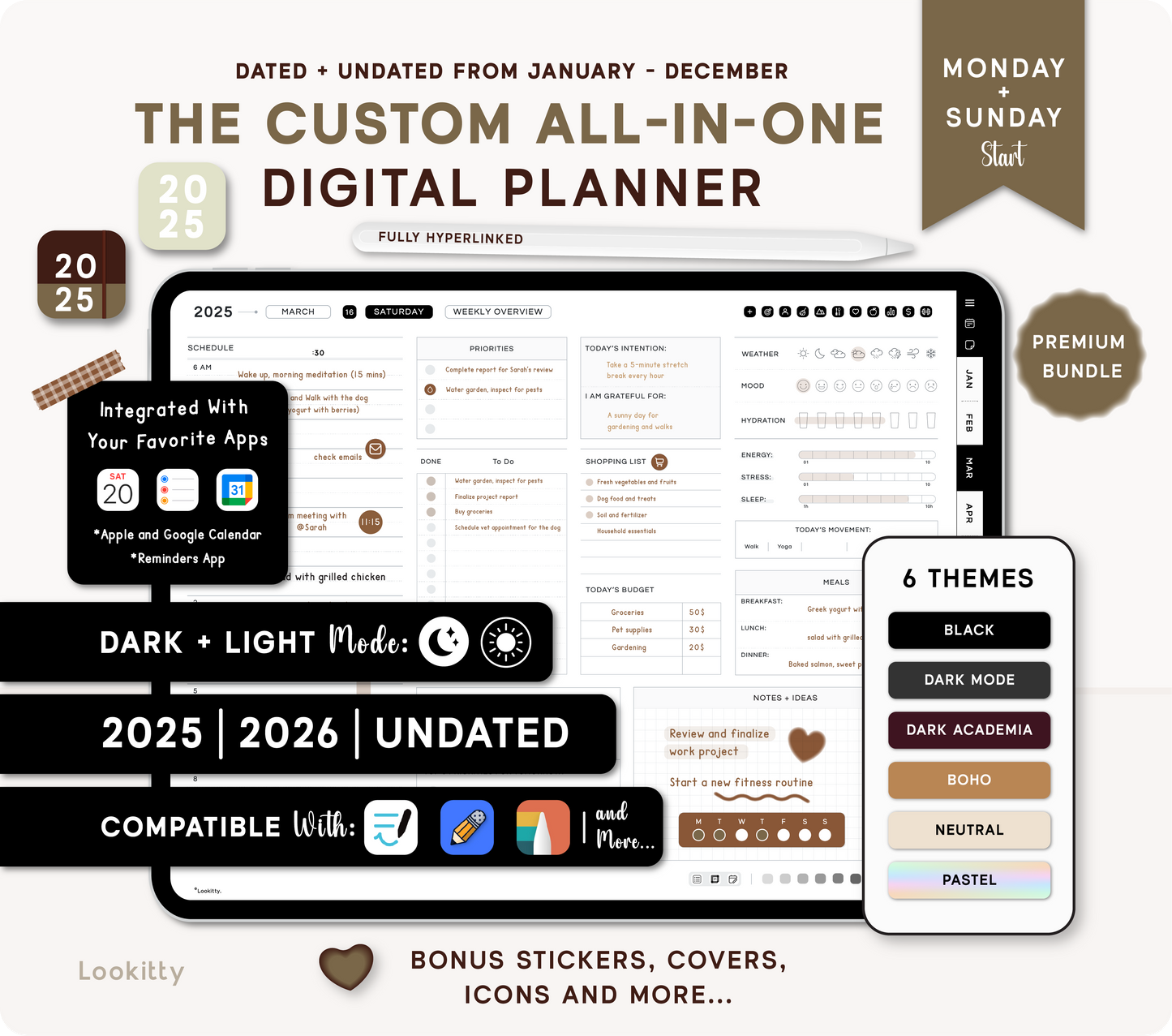 Digital Planner 2025 2026 + Undated