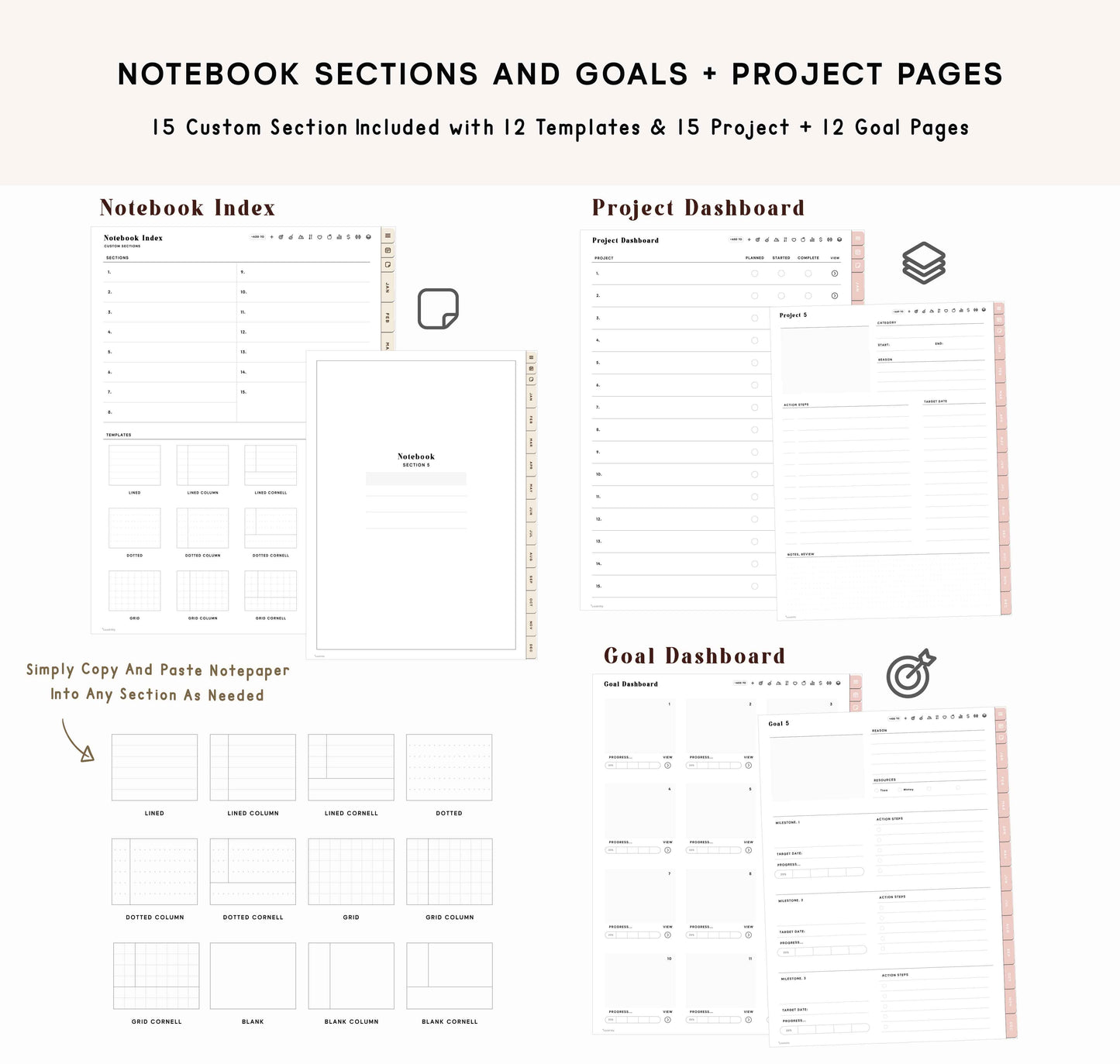 2025 2026 Portrait Digital Planner