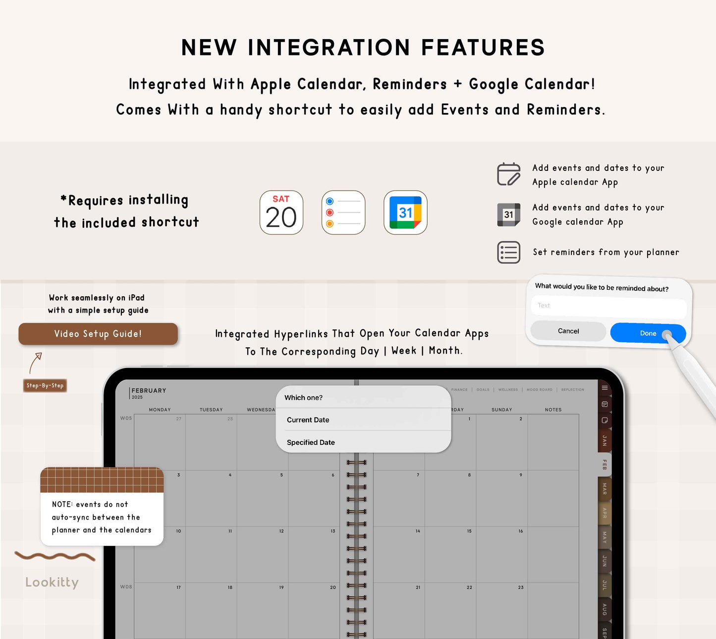 2025 Digital Planner & Dark Mode Option