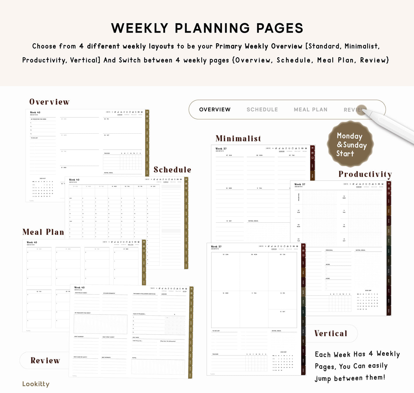 2025 2026 Digital Planner | Bundle