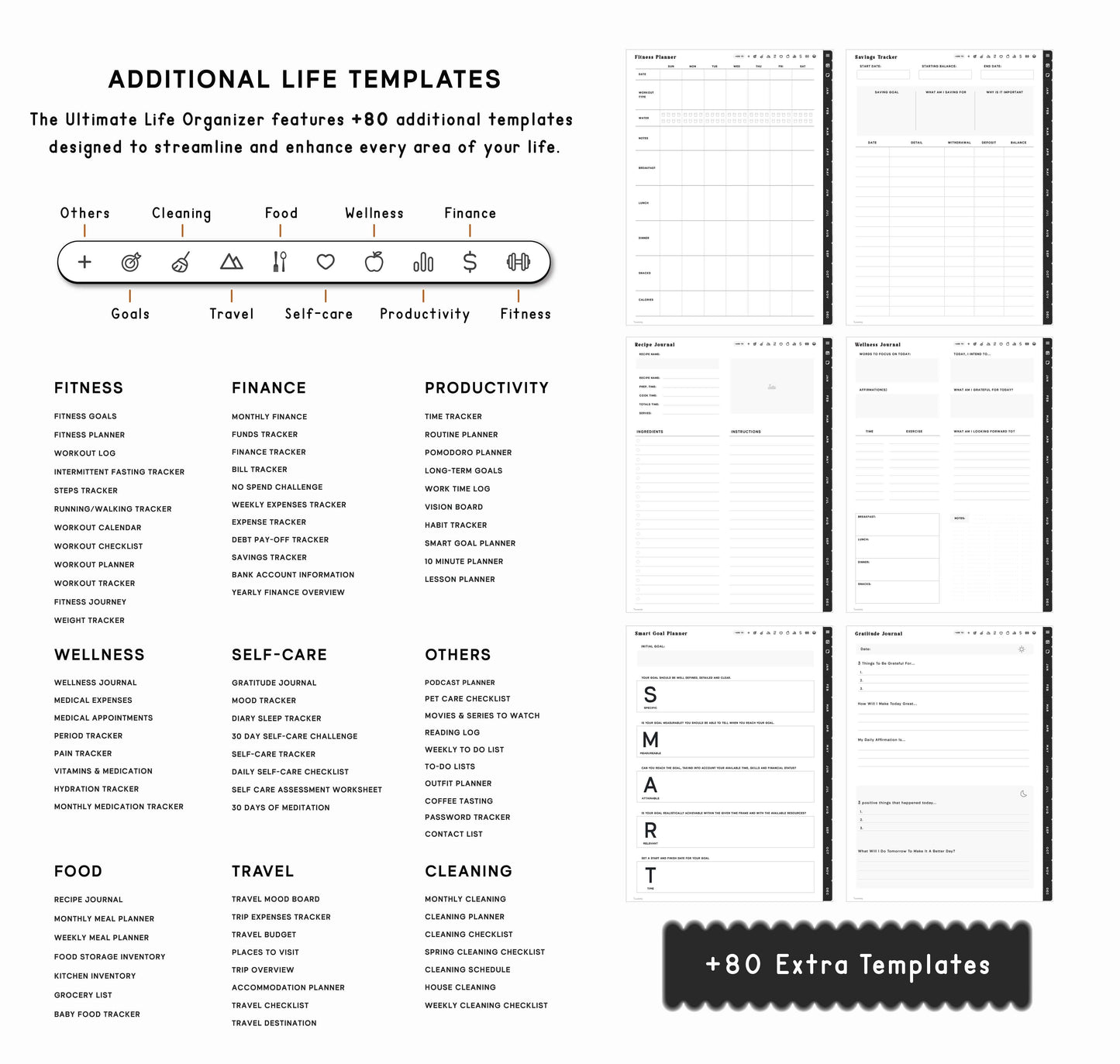 2025 2026 Portrait Digital Planner