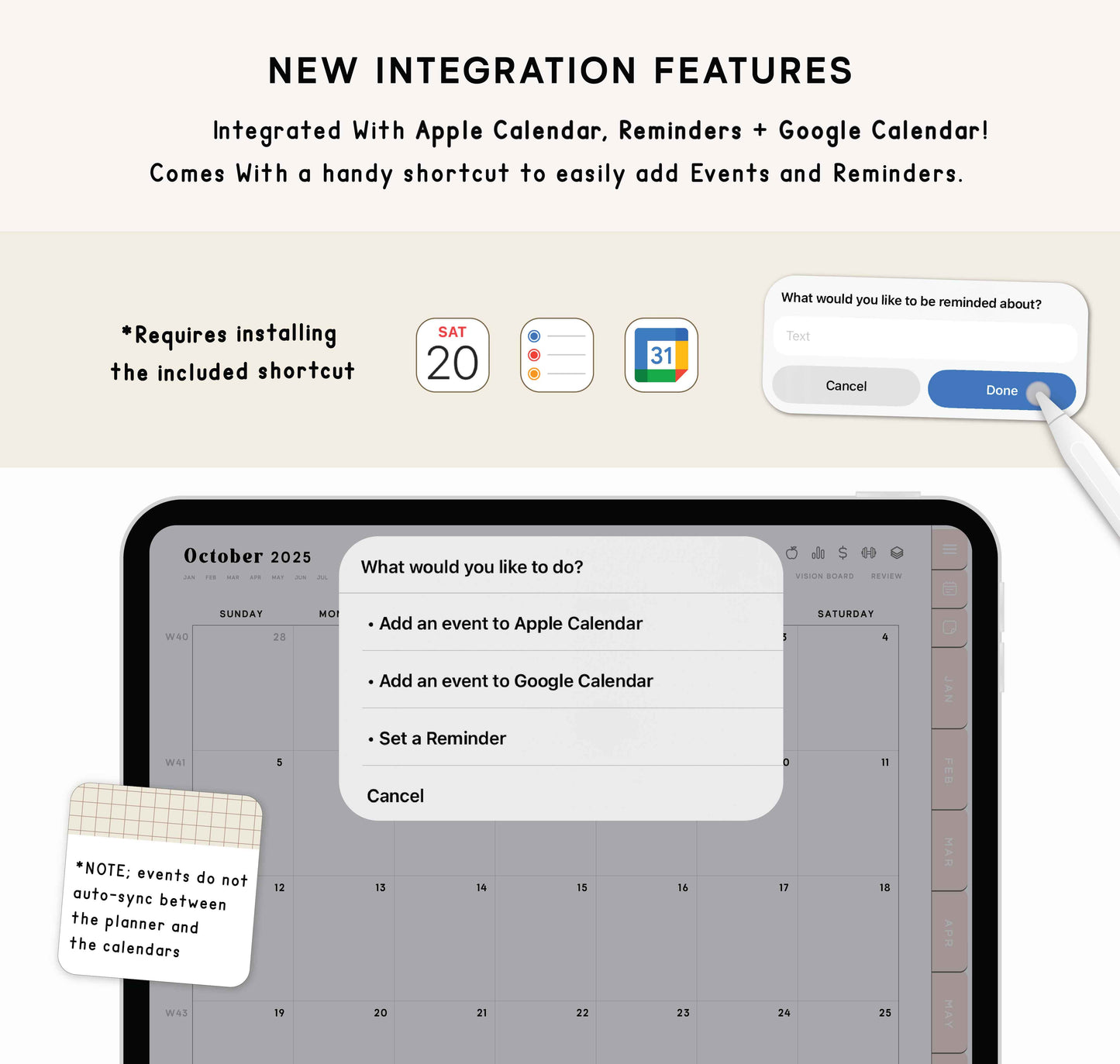 2025 2026 Portrait Digital Planner