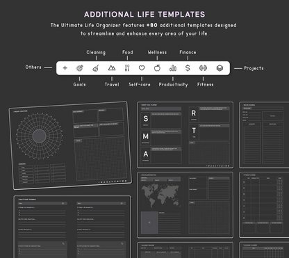 2025 Dark Digital Planner