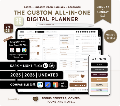 Digital Planner 2025 2026 + Undated