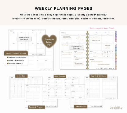2025 Digital Planner & Dark Mode Option