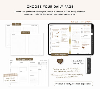 2025 Digital Planner & Dark Mode Option