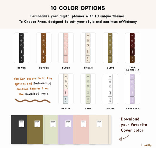 2025 2026 Portrait Digital Planner