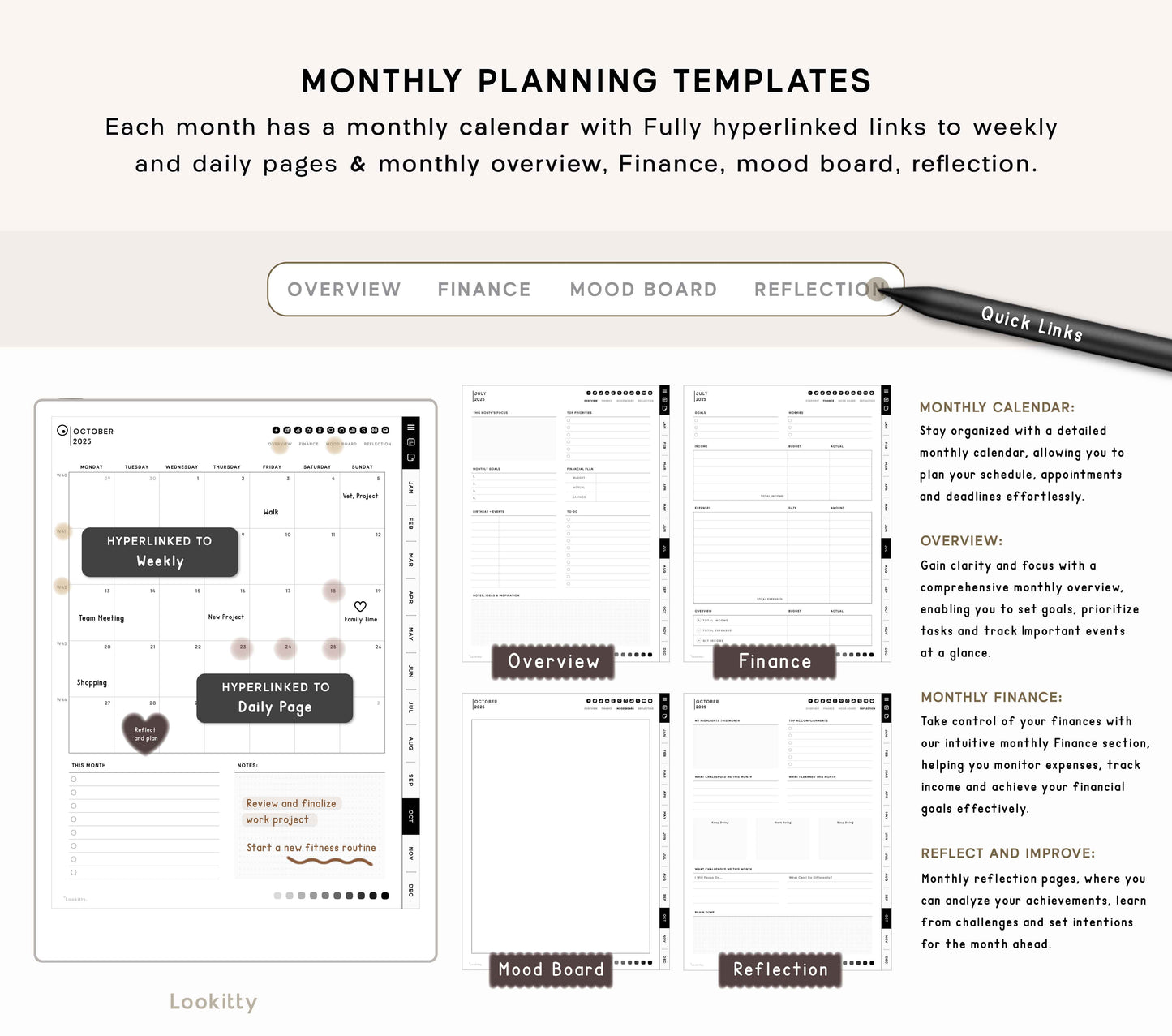 2025 ReMarkable 2 Template | Digital planner