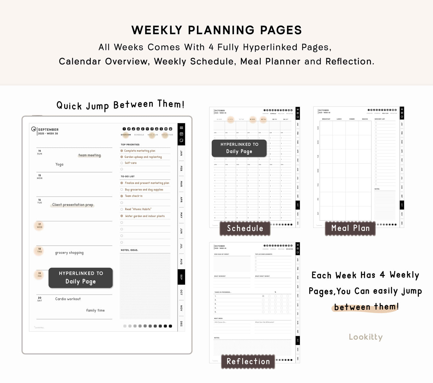 2025 ReMarkable 2 Template | Digital planner
