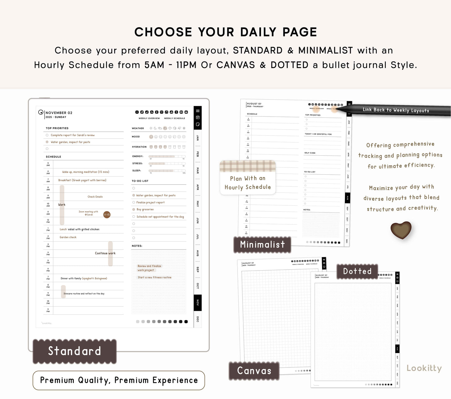 2025 ReMarkable 2 Template | Digital planner